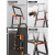 杜邦德国精品博世多功能伸缩梯子家用人字梯厚铝合金工程 防晃安全多功能梯2.1米+2.1米