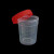 比鹤迖 BHD-6375 透明塑料标本采集瓶带刻度螺口一次性尿痰杯 120ml尿杯 100只