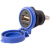 圆形USB航空插头 防水工业数据连接器面板后螺母锁紧 黑色 x 塑胶螺母 LU22-FS-U2-011 A147