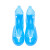 阿力牛 AZF86 PVC注塑一体成型防雨鞋套 加厚耐磨雨鞋套 蓝色中筒 M(36-37码） 