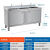 厨房304不锈钢水槽柜子洗菜碗盆物单双储槽带见描述支架洗衣水池 经济款升级版145*50*80三池