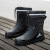 安巧象 雨鞋胶鞋防滑防水耐磨户外雨靴 黑色束口 （43-44）备注尺码 