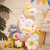 倍欢喜白色生日数字气球立柱装饰男孩女孩宝宝周岁儿童派对场景布置氛 白色幻彩生日数字立柱1