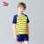 浩沙（hosa）儿童泳衣男童分体条纹游泳衣泳裤套装温泉泳装两件套 黄色 12码 