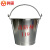 鸣固 铝制半圆消防桶 壁挂式消防铝桶 扁形铝水桶 半圆5L