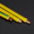 稔润 国标BVR黄绿双色光伏接地线桥架跨接连接线小黄线铜鼻子孔径5mm-2.5平方-长10cm 100条