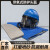 空调式供氧喷砂头盔 可配套连体分体喷砂服 活性炭过滤器 调温器 蓝色2 帆布式喷砂服 弧型面罩