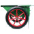 加厚手推车车轮 工地翻斗车配件轮子 1套加厚耐磨充气轮 bf-18 绿色中号2.0厚翻斗车（充气轮）