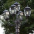 新光达户外高杆路灯5头庭院花园小区景观室外灯欧式简约别墅园林led道路 总高3米含LED光源全套