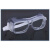 玻璃片防尘眼镜透明 防风眼镜防沙防灰尘打磨防飞溅劳保护目镜 透明眼罩(玻璃镜片)