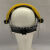 电焊防护面罩头戴式焊工面屏打磨防飞溅二保氩弧焊防强光防晒骑行 茶色 黄顶+面屏