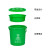 安达通 塑料分类垃圾桶带盖手提大容量干湿分离厨余垃圾分类过滤餐厨垃圾桶 绿色10升圆桶