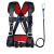 千安 三点式安全带 高空作业施工安全绳挂钩套装保险带 背带+连接单小钩2.7米 （不可拆卸）