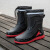 安巧象 雨鞋胶鞋防滑防水耐磨户外雨靴 红色束口 （39-44）备注尺码 