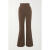 巴尔曼（BALMAIN） 618女士棉混纺LOGO提花喇叭滑雪裤 棕色 large