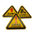 有电危险当心触电机械设备安全标签贴PVC磨砂材质高粘不干胶防水 请定期检查加润滑油