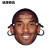 佳依乐气小猴科比面具 周边NBA球星科比奥尼尔杜兰特怪搞笑装扮纸质面的 罗斯02 开眼洞