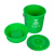金诗洛 厨房手提垃圾桶带盖 绿色20L圆桶+盖+滤网 厨余垃圾 农村小区分类餐厨干湿分离桶 KT-354