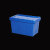 万汇尔加厚塑料周转箱带盖物流箱加厚收纳箱特大号储物箱长方形整理框运输筐 特大号（蓝色）外60*40*45cm