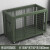 重型军绿色仓储网筐移动网箱托盘货架 物资带轮货箱野营装备箱 带拉手网箱1.5米长