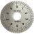 360度不锈钢刻度盘机床配件测量通用角度尺度数标识圆盘外径50MM 外径50内径3厚2A015