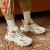 乔丹中国男鞋跑步鞋2024夏季新款网面透气防滑耐磨减震户外休闲运动鞋 象牙色/锈橙色 39