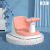 XKJlunastory站立洗澡器婴儿洗澡座椅宝宝坐椅浴架浴盆用具坐凳新生 粉色
