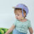防摔神器宝宝护头婴儿学步走路夏透气安全帽套儿童小孩防撞护头脑帽 紫色1代透气带可拆帽檐-