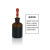 白玻璃滴瓶3060125ml透明试剂瓶红胶头管滴瓶化学实验精油瓶 60ml棕滴瓶一套