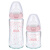 NUK德国进口NUK新生婴儿玻璃奶瓶套装宽口径宝宝仿母乳防胀气喝奶瓶 240ml 粉色奶瓶M奶嘴*2