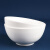 冠维骨瓷碗套装米饭碗面碗大汤碗酒店家用餐具可微波炉洗碗机使用纯白 6英寸澳碗4个装