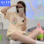 采云卡利（Caiyun Kali）睡衣女夏季纯棉2023年新款短袖短裤卡通可爱韩系可外穿家居服套装 QGL6647 M_[建议100斤以内]