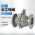 上海沪工铸钢碳钢涡轮手柄法兰球阀Q341F-10/16C压缩空气燃气氮气 中型手柄 DN20
