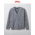 SPAO韩国同款2024年春季新款 男士V领针织开衫毛衣外套SPCKE11M99 燕麦色 XL