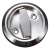 京速 隐形门锁 不锈钢圆形嵌入式 隐形拉环门锁 白色 单位:个