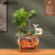 新天泉陶瓷创意流水摆件悬壶摆件循环水宿舍鱼缸小型家用高级办公室水景 翠绿色-悬空葫芦 [呼鸣小鸭] +植物