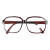 礼丝汀电焊眼镜玻璃平光镜片电焊工专用墨镜工业打磨防护防打眼 红架眼镜升级款2个+茶
