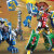 展高正版魔方战士红狮王变形机器人三合体雷霆鹰王机甲儿童玩具男孩 魔方战士-蓝犀王