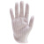厂家直销点塑点胶手套PU手套电子无尘五指条纹手套 26cm长白边手套十二只价 L