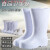 白色靴耐用高筒加棉靴雨鞋耐油耐酸工厂厨房保暖雨靴EVA胶 30cm左右白色(牛筋底-加棉款 37