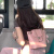 酷奇袋鼠（KUQIDAISHU）拥袋者韩版时尚小包包女2023新款简约链条双肩背小众迷你小双肩包 粉色(金色链条)