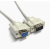 订制特殊DB9针串口线 针对孔RS232连接线 公对母 COM数据线 白色 1m