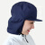 防尘包头帽工厂男女通用工帽透气布帽车间防掉头发厨房餐饮防油烟 藏青色