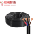 启光电缆（QG）护套软电缆RVV 300/500V 4芯0.3-6平方电缆100米 3C 300/500V 4X1 护套为黑色PVC