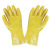 浸胶全挂耐油手套劳保工业防油手套耐磨防滑丁腈橡胶皮防水手套 黄色浸塑手套3双 XL