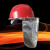 铝箔头罩防1000度热耐高温面罩隔热面罩炉前工炼钢冶金面屏 pe安全帽加透明屏面罩
