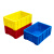车载专用收纳盒分格零件盒小号无格周转箱长方形配件箱盖子物料盒 RG.415.无格箱+盖子+蓝色