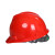 鸣固 安全帽 工地工程建筑施工防砸透气劳保头盔安全帽 V型PE 红色