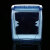 淇轩 86型新一代TNC防溅盒 塑料插座面板 开关罩防水盒 浅蓝色 10个装