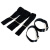铸固 魔术贴扎带 织尼龙搭扣自粘绑带货物捆绑强力卡板固定带 3.8cm*50cm*2条黑色